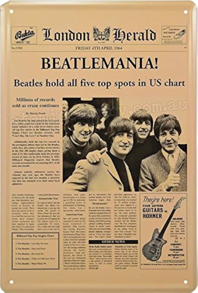 The Beatles forever サインポスター ⭐️希少 The Beatles ザ・ビートルズ サイン入りポスター